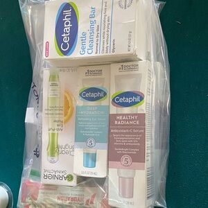 Cetaphil Skincare Lot - Gentle Cleansing Bar & Serums (White, Blue, Pink)